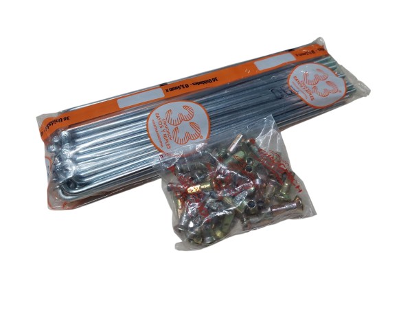 Rayos Nacional para Moto x 3.50mm. de 165 x36 c/Niple  *F